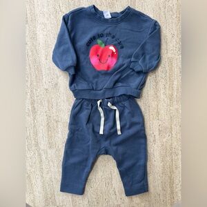 Old Navy Blue Baby “Cute to the Core” Sweatsuit